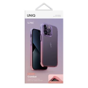 UNIQ Combat Duo Dėklas Apple iPhone 14 Pro 6,1" lilac lavender-rožinės spalvos - Image 2