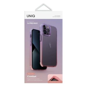 UNIQ Combat Duo Dėklas Apple iPhone 14 Pro Max 6,7" lilac lavender-rožinės spalvos - Image 2