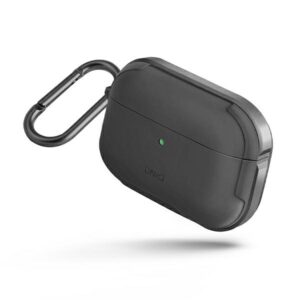 UNIQ Valencia dėklas AirPods Pro gunmetal pilkos spalvos Antimicrobial