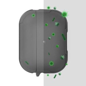 UNIQ Valencia dėklas AirPods Pro gunmetal pilkos spalvos Antimicrobial - Image 3