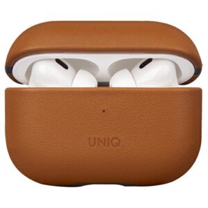 UNIQ Terra dėklas AirPods Pro 2 gen. Genuine Leather toffee brown - Image 1