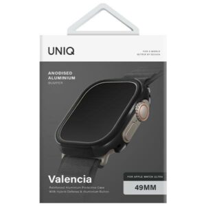 UNIQ Valencia Dėklas Apple Watch Ultra /Ultra 2/ Ultra 3 49 mm. midnight juodos spalvos - Image 4