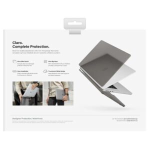 UNIQ Claro Bookcase MacBook Air 13 (2022) smoke grey - Image 4