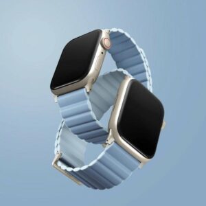 UNIQ Revix Premium apyrankė Apple Watch Series1-8/SE/SE2/SE3 38/40/41 Edition Reversible Mag baltos spalvos-blue - Image 2