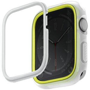 UNIQ Moduo Dėklas Apple Watch Series 4/5/6/7/8/9/SE/SE2/SE3 40/41 mm lime-baltos spalvos - Image 1