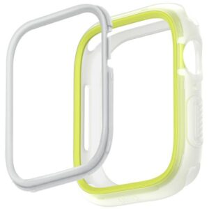 UNIQ Moduo Dėklas Apple Watch Series 4/5/6/7/8/9/SE/SE2/SE3 40/41 mm lime-baltos spalvos - Image 2