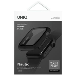 UNIQ Dėklas Nautic Apple Watch Series 7/8/9 45 mm juodos spalvos - Image 7