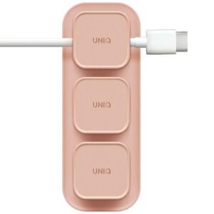 UNIQ Pod Mag magnetic cable organizer + base blush rožinės spalvos