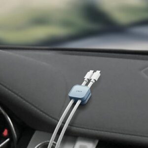 UNIQ Pod self-adhesive cable organizer 8vnt arctic blue - Image 2