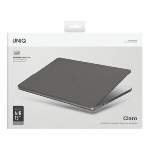 UNIQ dėklas Claro MacBook Air 15" M2/M3 skaidrus pilkos spalvos/smoke matte pilkos spalvos - Image 3