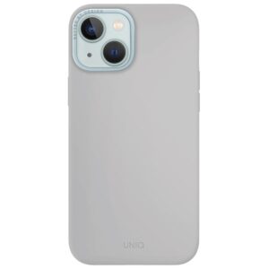 UNIQ dėklas Lino Hue Apple iPhone 15 / 14 / 13 6.1" Magclick Charging chalk pilkos spalvos - Image 2