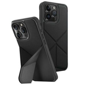 UNIQ dėklas Transforma Apple iPhone 15 Pro 6.1" Magclick Charging ebony juodos spalvos - Image 1