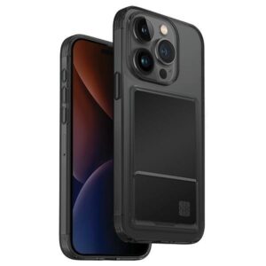 UNIQ dėklas Air Fender ID Apple iPhone 15 Pro Max 6.7" smoked pilkos spalvos tinted Cardslot - Image 1