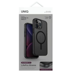 UNIQ dėklas LifePro Xtreme Apple iPhone 15 Pro Max 6.7" Magclick Charging frost smoke - Image 2