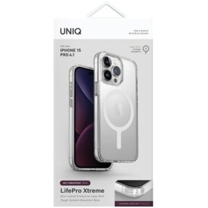 UNIQ dėklas LifePro Xtreme Apple iPhone 15 Pro 6.1" Magclick Charging frost clear - Image 6