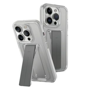 UNIQ dėklas Heldro Mount with Stand Apple iPhone 15 Pro Max 6.7" skaidrus/lucent clear - Image 1