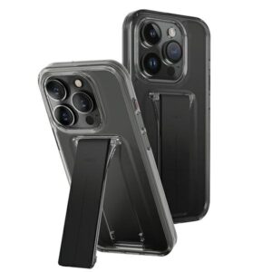 UNIQ Heldro Mount dėklas with Stand Apple iPhone 15 Pro Max 6.7" smoke vapor smoke - Image 1