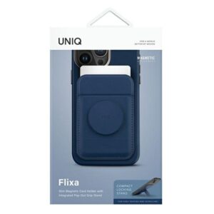 UNIQ Flixa magnetic card wallet with stand navy blue - Image 2