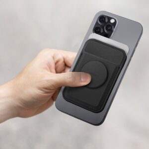 UNIQ Flixa Magnetic Card Wallet with Stand Gray/Flint Gray MagSafe - Image 6