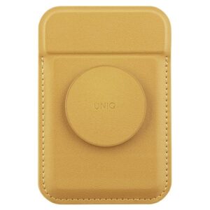 UNIQ Flixa Magnetic Card Wallet with Stand Yellow/Canary Yellow MagSafe
