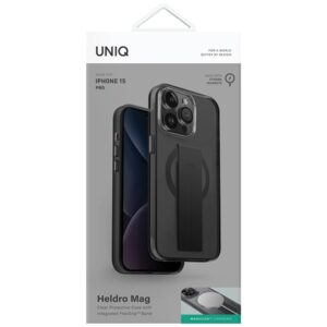 UNIQ Heldro Mag Apple iPhone 15 Pro 6.1" Magclick Charging Dėklas juodos spalvos/Vapour Smoke - Image 2