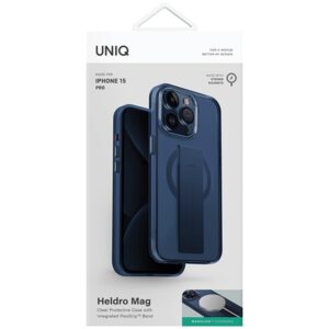 UNIQ Heldro Mag Apple iPhone 15 Pro 6.1" Magclick Charging dėklas blue ultramarine deep blue - Image 2