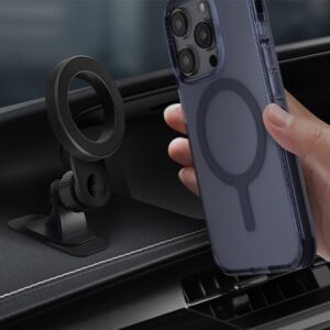 UNIQ magnetic holder Trelix Car Dash Mount midnight juodos spalvos - Image 6