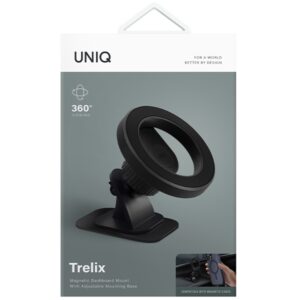 UNIQ magnetic holder Trelix Car Dash Mount midnight juodos spalvos - Image 7