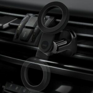 UNIQ magnetic holder alone Trelix Car Air Vent Mount juodos spalvos/midnight juodos spalvos - Image 4