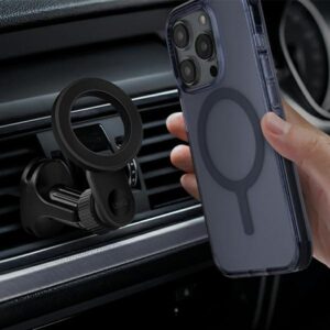UNIQ magnetic holder alone Trelix Car Air Vent Mount juodos spalvos/midnight juodos spalvos - Image 5
