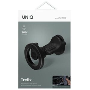 UNIQ magnetic holder alone Trelix Car Air Vent Mount juodos spalvos/midnight juodos spalvos - Image 6