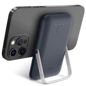 UNIQ Powerbank Hoveo 5000mAh USB-C 20W PD Fast charge Wireless Magnetic mėlynos spalvos - Image 6
