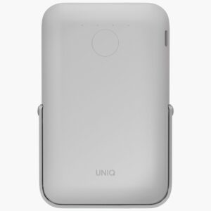 UNIQ Powerbank Hoveo 5000mAh USB-C 20W PD Fast charge Wireless Magnetic pilkos spalvos/chalk pilkos spalvos - Image 2