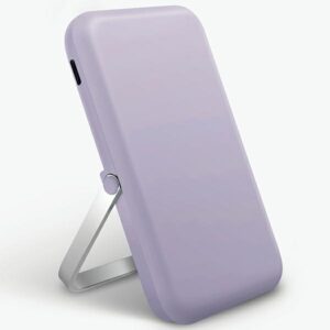 UNIQ Powerbank Hoveo 5000mAh USB-C 20WPD Fast charge Wireless Magnetic levandų spalvos - Image 1