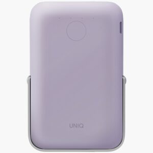 UNIQ Powerbank Hoveo 5000mAh USB-C 20WPD Fast charge Wireless Magnetic levandų spalvos - Image 2