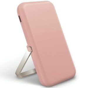 UNIQ Powerbank Hoveo 5000mAh USB-C 20W PD Fast charge Wireless Magnetic blush rožinės spalvos - Image 1
