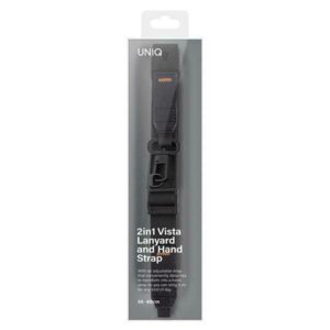 UNIQ Vista universal phone lanyard 2in1 juodos spalvos - Image 7