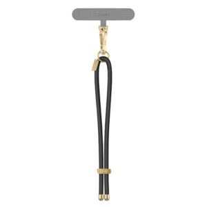 UNIQ Coehl Laurel Handstrap universal cord for phone on hand juodos spalvos