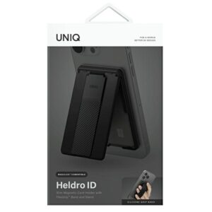 UNIQ Heldro ID magnetic wallet with stand and band juodos spalvos/midnight juodos spalvos - Image 10