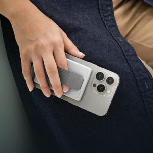 UNIQ Heldro ID magnetic wallet with stand and band juodos spalvos/midnight juodos spalvos - Image 3