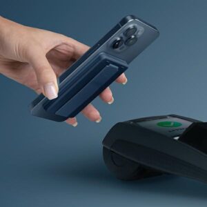 UNIQ Heldro ID magnetic wallet with stand and band juodos spalvos/midnight juodos spalvos - Image 5