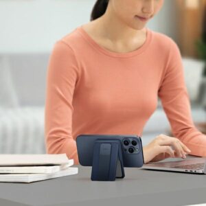 UNIQ Heldro ID magnetic wallet with stand and band juodos spalvos/midnight juodos spalvos - Image 9