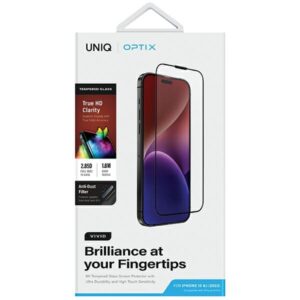 UNIQ Optix Vivid Apple iPhone 15 6.1" / 14 Pro 6.1" clear Apsauginis stiklas su aplikatoriumi - Image 6