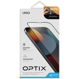 UNIQ Optix Matte Apple iPhone 14 6.1" / 13 6.1" / 13 Pro 6.1" Matte Apsauginis stiklas with Applicator - Image 7