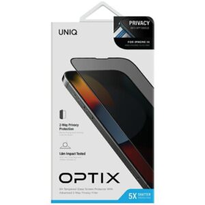 UNIQ Optix Privacy Apple iPhone 14 6.1" / 13 6.1" / 13 Pro 6.1" Privacy Apsauginis stiklas su aplikatoriumi - Image 7