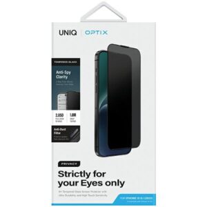 UNIQ Optix Privacy Apple iPhone 15 6.1" / 14 Pro 6.1" Privacy Apsauginis stiklas su aplikatoriumi - Image 6