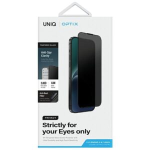 UNIQ Optix Privacy Apple iPhone 15 Plus 6.7" / 14 Pro Max 6.7" Privacy Apsauginis stiklas su aplikatoriumi - Image 6