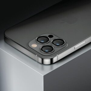 UNIQ Optix Aluminum Camera Lens Protector Apple iPhone 14 6.1" /14 Plus 6.7" sterling silver glass on the - Image 2
