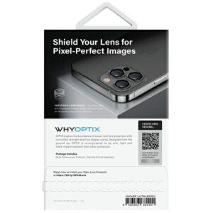 UNIQ Optix Aluminum Camera Lens Protector Apple iPhone 14 6.1" /14 Plus 6.7" sterling silver glass on the - Image 4