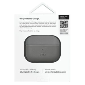 UNIQ Lyden DS AirPods Pro 2 gen (2022/2023) dėklas pilkos spalvos-juodos spalvos/charcoal pilkos spalvos-juodos spalvos - Image 6